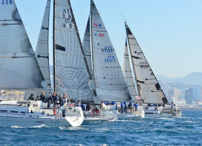 foto linea di partenza campionato della lanterna 2018 a genova